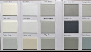 Finish Colors - White, Grey and Sheen Options